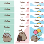 ZESZYT W KRATKĘ A5/32 KARTKI LAMINOWANY MAJEWSKI PUSHEEN KOTEK - 15 sztuk