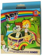 FLAMASTRY PĘDZELKOWE DWUSTRONNE 12 K. KIDS GRANIT