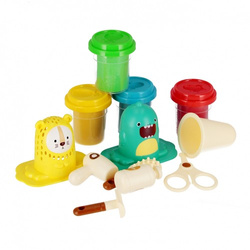 CIASTOLINA MASA PLASTYCZNA FRYZJER AKCESORIA FOREMKI POBUDZA KREATYWNOŚĆ