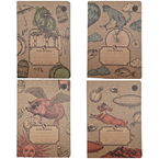 ZESZYT A5 W KRATKĘ 96 KARTEK BRULION ECO VINTAGE PRODUKT POLSKI - 4 sztuki