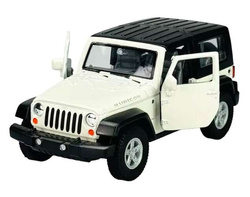 JEEP WRANGLER RUBICON 2007 BIAŁY METALOWY SAMOCHODZIK KOLEKCJONERSKI WELLY