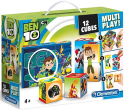 PUZZLE KLOCKI OBRAZKOWE BEN 10 12 EL. - CLEMENTONI