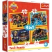 PUZZLE 4w1 STRAŻAK SAM: STRAŻAK NA SYGNALE UKŁADANKA TREFL 34348