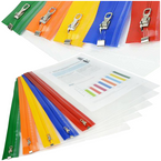 TECZKA Z SUWAKIEM ZAMKIEM A4+ RAPESCO PRZEZROCZYSTA ZIPPI BAG - 5 szt.