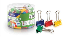 KLIPY BIUROWE KOLOROWE KLIPSY SPINACZE 19mm 40 sztuk MOCNE FORPUS