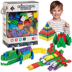 KLOCKI KONSTRUKCYJNE MAŁYCH GENIUSZY KOLOROWE CEGIEŁKI 260 ELEMENTÓW ASKATO