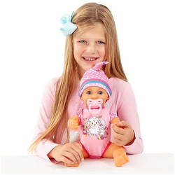 LALKA BOBAS SIUSIAJĄCY LISA NEWBORN BABY 40 cm BUTELECZKA PIELUSZKA SMOCZEK