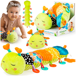 GĄSIENICA TOMEK Z MIARKĄ GRYZAK MATERIAŁOWY SENSORYCZNY SZELEŚCI JOLLY BABY