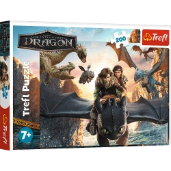 PUZZLE 200 EL. SZCZERBATEK I PRZYJACIELE JAK WYTRESOWAĆ SMOKA TREFL 13348