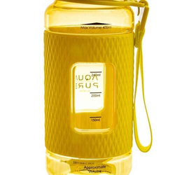 BIDON AQUA PURE ASTRA BUTELKA NA WODĘ 400ml TRITAN SZKOLNY NEONOWY ŻÓŁTY