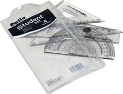 ZESTAW GEOMETRYCZNY W ETUI STUDENT SET 4 EL PATIO