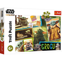 PUZZLE STAR WARS 160 ELEMENTÓW GROGU BABY YODA MANDALORIAN 15411 TREFL