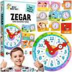 GRA EDUKACYJNA DLA DZIECI ZEGAR MAŁY ODKRYWCA UKŁADANKA TREFL 02809