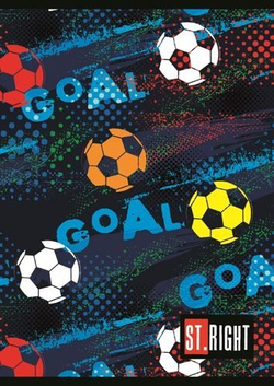 ZESZYT A5 ST.RIGHT 32 K LINIA KOLOROWA  PIŁKA GOAL