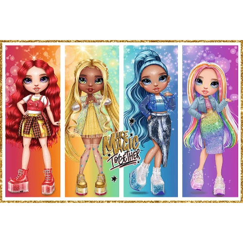 Puzzle rainbow high 2x200 tęczowe lalki laleczki układanka trefl