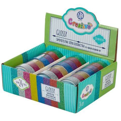 TAŚMA SAMOPRZYLEPNA DEKORACYJNA BROKATOWA 5m ASTRA NIEBIESKA