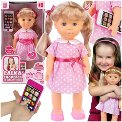 LALKA INTERAKTYWNA CHODZĄCA ZE SMARTFONEM EDUKACYJNA NATALIA MÓWI PL ANG