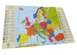 PUZZLE EDUKACYJNE MAPA EUROPY 260 EL 60X40 GŁOWALA