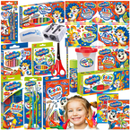 WYPRAWKA SZKOLNA BAMBINO XXL DUŻY ZESTAW BLOKI ZESZYTY FARBY KLEJ FLAMASTRY