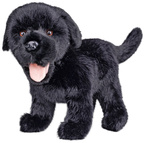 PIESEK CZARNY LABRADOR MASKOTKA PLUSZAK PRZYTULANKA MIĘKKI MIŁY W DOTYKU