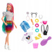 BARBIE LALKA LEOPARD FIGURKI AKCESORIA KOLOROWA FRYZURA PANTERKA MATTEL