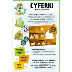 GRA EDUKACYJNA DLA DZIECI CYFERKI MAŁY ODKRYWCA UKŁADANKA TREFL 02810