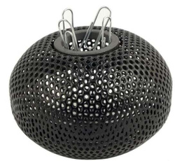 POJEMNIK SIATKOWY Z MAGNESEM NA SPINACZE TRES PRZYBORNIK BIUROWY CZARNY