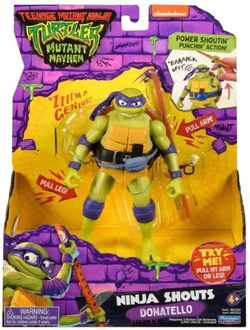FIGURKA WOJOWNICZE ŻÓŁWIE NINJA DŹWIĘK - DONATELLO