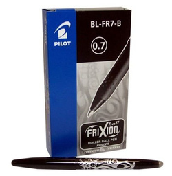 DŁUGOPIS ZMAZYWALNY ŚCIERALNY PILOT FRIXION WYMAZYWALNY 0.7mm CZARNY