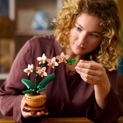 LEGO MAŁA ORCHIDEA STORCZYK W DONICZCE + OZDOBA W KSZTAŁCIE SERCA 