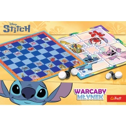 GRA PLANSZOWA STITCH WARCABY I MŁYNEK 2w1 STRATEGICZNA RODZINNA TREFL 02799
