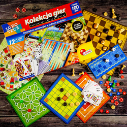 GRY PLANSZOWE LOGICZNE STRATEGICZNE RODZINNE 100 GIER LUDOTECA LISCIANI