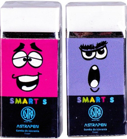 GUMKA DO ŚCIERANIA MAZANIA ASTRA SMART S SZKOLNA MIĘKKA BUŹKI - 2 sztuki