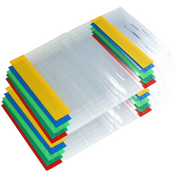 OKŁADKA NA ZESZYT A5 REGULOWANA KOLOROWE BRZEGI PANTA PLAST - 10 szt.