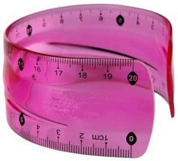 LINIJKA ELASTYCZNA FLEXI 20 cm BAMBINO ST. MAJEWSKI NIEŁAMLIWA - 2 szt.