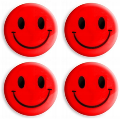 MAGNESY EMOTIKONY BUŹKI DO TABLIC UŚMIECH CZERWONE 35mm 5SZT TETIS