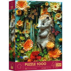 PUZZLE 1000 ELEMENTÓW JEŻ Z EFEKTEM 3D UKŁADANKA 40-LECIE TREFL 40042