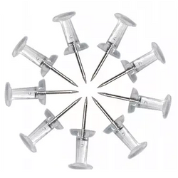 PINEZKI TABLICOWE BECZUŁKI TRANSPARENTNE PRZEZROCZYSTE TRES - 4 op.