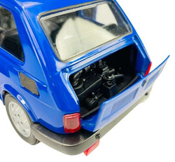 AUTO SAMOCHÓD FIAT 126P MALUCH METALOWY KOLEKCJONERSKI WELLY 1:21 GRANATOWY