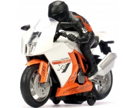 MOTOR MOTOCYKL ZDALNIE STEROWANY SPORTOWY ŚCIGACZ PILOT R/C MOTOCYKLISTA