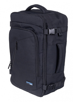 PLECAK NA LAPTOPA DONAU TRAVEL WARSAW 23L USB+KABEL CZARNY NIEPRZEMAKALNY