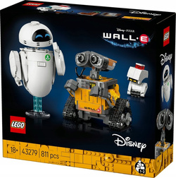 LEGO DISNEY WALL-E I EVA ROBOTY RUCHOME ELEMENTY PIXAR KLOCKI 811 el. 43279