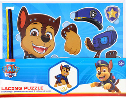UKŁADANKA PUZZLE SZNUROWANKA PSI PATROL - CHASE