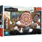 PUZZLE 100 EL. JAK WTRESOWAĆ SMOKA SMOKI W AKCJI UKŁADANKA TREFL 16524