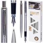 PIÓRO WIECZNE DŁUGOPIS ZENITH AUTOMATYCZNY KOMPLET 2w1 SILVER ETUI OMEGA