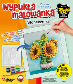 WYPUKŁA MALOWANKA ZESTAW KREATYWNY KWIATY - MIRAGE