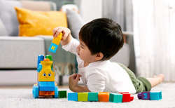 MEGA BLOKS KLOCKI INTERAKTYWNY POCIĄG EDUJACYJNY NAUKA LITEREK FISHER-PRICE