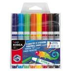 PISAKI ZE STOŻKOWĄ KOŃCÓWKĄ JUMBO 8 KOLORÓW KIDEA