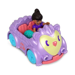 POLLY POCKET LALKA Z POJAZDEM JEŻ SAMOCHODZIK FIGURKA MATTEL