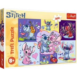 PUZZLE 300 ELEMENTÓW LILO I STITCH ZAKRĘCONY STITCH UKŁADANKA 23033 TREFL